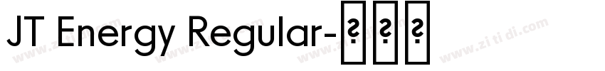 JT Energy Regular字体转换